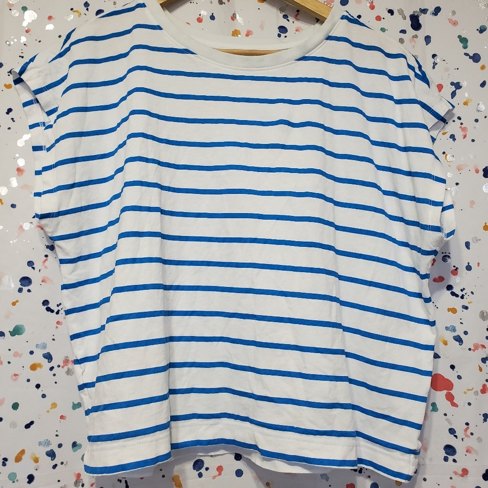 Loft striped crop top